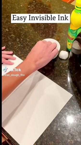 DIY Secret Message with Homemade Invisible Ink