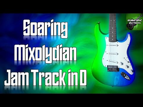 Soaring Mixolydian Jam Track in D 🎸 Guitar Backing Track