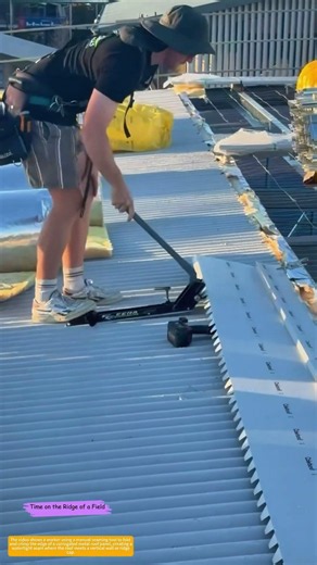 Bend and Seal: How a Hand Tool Shapes Metal Roof Edges