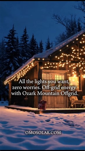 #offgrid #offgridsolar #solarpower #solarenergy #solarsystem #offgridliving #offgridlife #backupenergy #homebackup #solarpanels #solarkit #solarkits #omosolar #ozarkmountainoffgrid #christmasready #holidayseason #christmaslights #christmashome #energyindependence #cleanenergy #sustainableliving #renewableenergy #ecofriendly #solarlifestyle | Ozark Mountain Offgrid LLC | Facebook