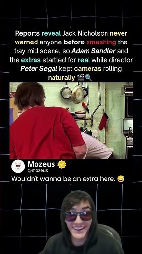 Jack Nicholson actually terrified Adam Sandler on set #jacknicholson #adamsandler #movies