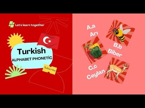 Learn Turkish Alphabet (A to Z) | Turkish Phonics & Pronunciation Practice 🇹🇷