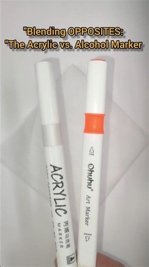 "What happens when you mix Acrylic with Alcohol Markers?" #art #diy #color #drawing #relaxing