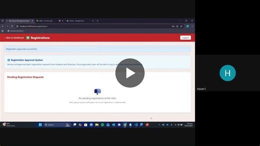 Database Management System Project: Oracle-Based Library Portal | Syed Rameez Ul Hoda posted on the topic | LinkedIn