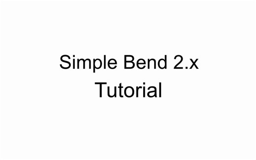 Blender Simple Bend v2.1.7 弯曲细分网格便捷工具插件