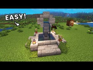 Minecraft: How to Build a Fountain Tutorial (Easy)