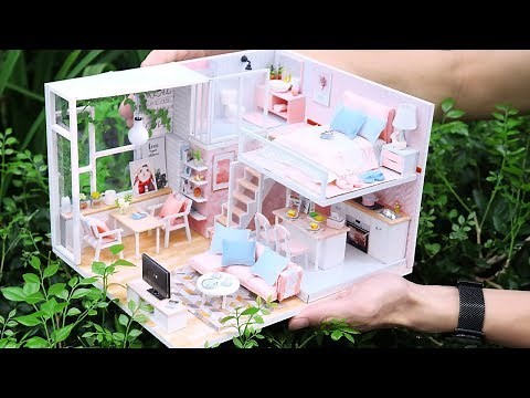 DIY Miniature Dollhouse Kit || Tranquil Life - Duplex Apartment - Relaxing Satisfying Video
