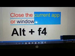 close apps shortcut in laptop !! close window shortcut key !! close current app shortcut key