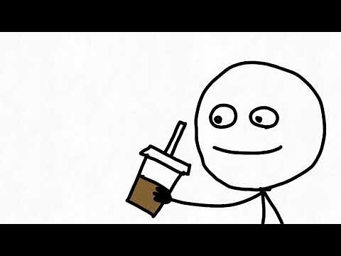 Drink iced coffee, panic attack.