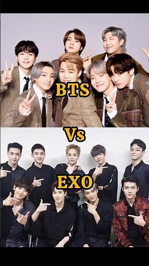 BTS 💜💜 vs EXO ❤️❤️ #kpop