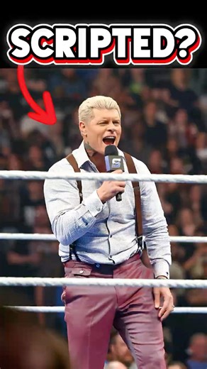Was Cody Rhodes Promo On Smackdown Really Scripted? 😲