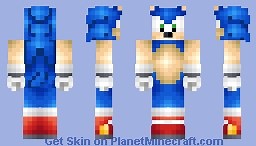 Sonic The Hedgehog (2 Years on PMC!) Minecraft Skin