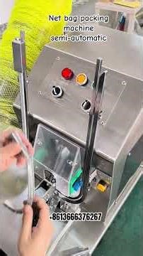 Net bag packing machine tying machine semi-automatic #tying #Machine #NetPacking #supplier