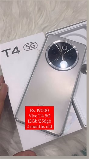  Second Mobi  on Instagram: "Rs. 19000 Vivo T4 5G 12Gb/256gb 2 months old Full kit 100% condition Exchange available EMI available #secondmobivadodara"