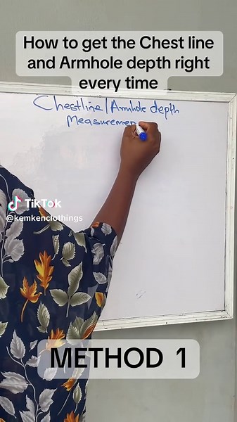 Chest Line and Armhole Depth Measurement Method