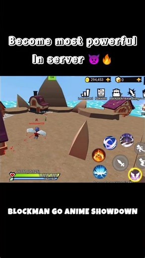 Blockman go anime showdown 😱 #shortfeed #blockmango