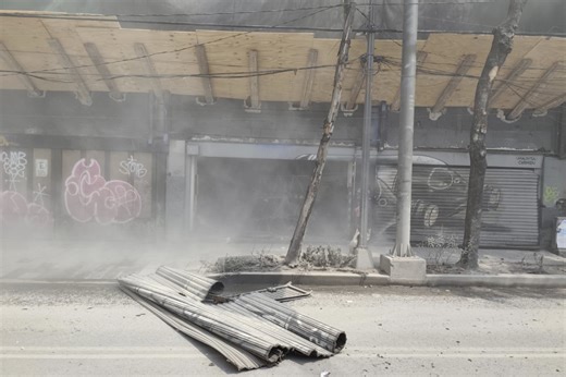 Colapsa edificio en remodelación sobre San Antonio Abad y Tlalpan