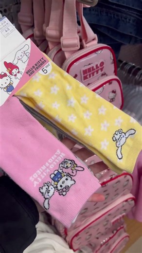 Sanrio socks #sanrio #kawaii #hellokitty #kuromi #mymelody