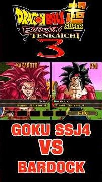 Goku ssj4 Vs Bardock ssj4 DBZ Budokai Tenkaichi 3 !