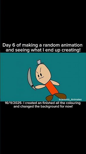 Day 6 of making a random animation and seeing what I end up creating!! #Jeremiz_Animates