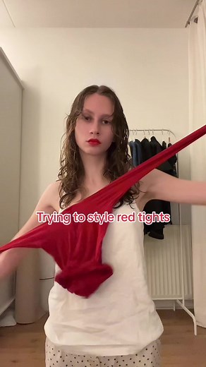 // (inspired by pinterest) // #fallfashion #grwm #ootd #fashion #redtightsoutfit