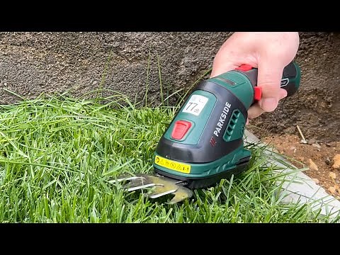 Unboxing PGSA 4 A2 Parkside 4V Cordless Grass & Hedge Trimmer from Lidl test