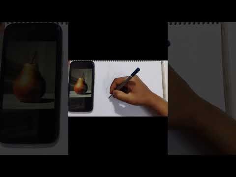 Day 1 | Still Life Pear Drawing for Beginners | 60 Days Sketching Challenge#DrawingForBeginners💚