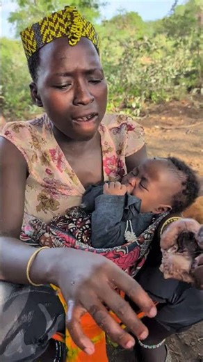 African Mom kitchen and Baby Care 🤣😳😂 #africa #animallife #animals #food