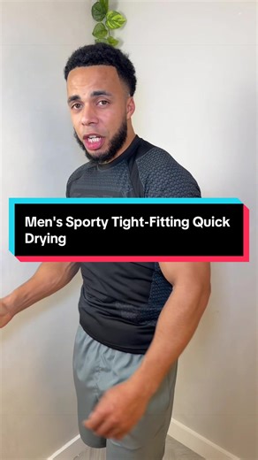 S man gym compression #gymwear #gymtop #menswear