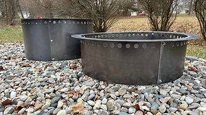 Corten Steel Smokeless Fire Pit Insert With Lip – Customizable, Heavy-duty Fire Ring for Brick Fire Pits - Etsy