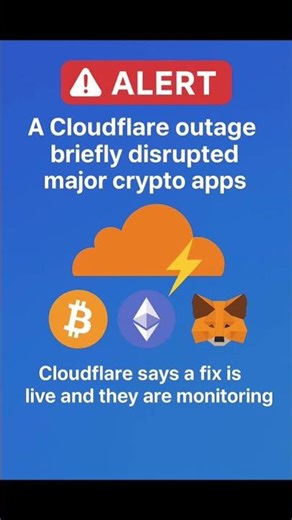 Cloudflare Outage Disrupts Major Crypto Apps | Full Update & What Happened Explained