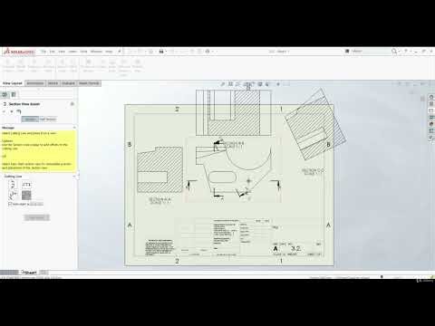 Solidworks Section View ~ Solidworks Training Tutorial Day 124