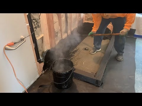 How to Waterproof a Shower Floor | Hot Mop a Shower Pan | Pulsar Construction