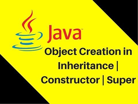 8.6 Object Creation in Inheritance | Constructor | Super