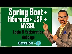 Spring Boot Project Session-5 || Fetching data from database||CRUD operation ||Login,Registration