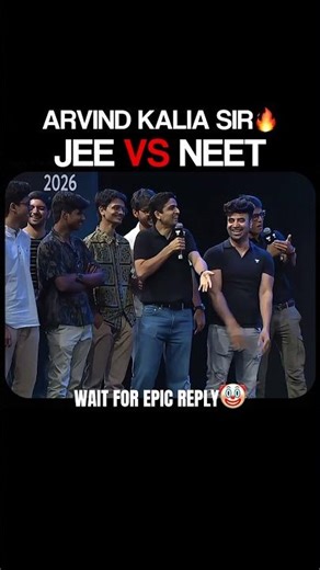 Arvind Kalia Sir’s EPIC| JEE vs NEET Battle 🔥 #jee #motivation #studentlife #arvindkalia #jeeneet