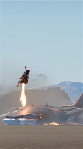 AV-8B Harrier landing strike impact and pilot ejection ⚡ #harrier #av8b #jet #crash #pilot #eject