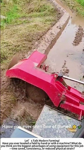 Paddy Field Leveling – Machine Makes Quick Work of the Ridges! 🚜🌾