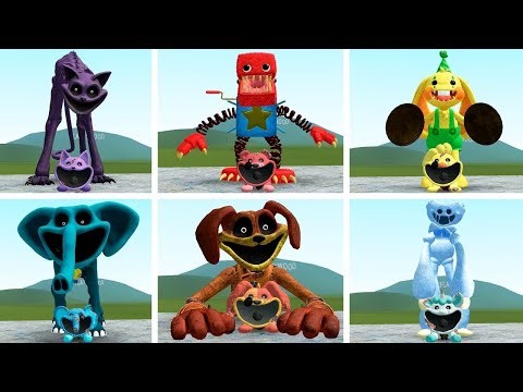 EVERY REALLY SMILING CRITTERS GIANT FORM IN POPPY PLAYTIME CHAPTER 3 In Garry's Mod! #374