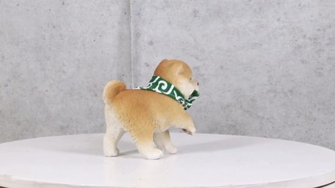 Amazon.com: Ebros Miniature Lifelike Playful Japanese Shiba Inu Puppy Dog with Scarf Pawing Figurine 3.25" Tall Fine Pedigree Breed Dogs Gallery Quality Collectible Decor with Glass Eyes Figurine : Home & Kitchen