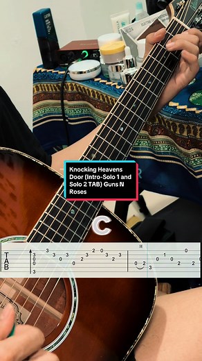 Yang nanyain aku pakai apa bisa diliat di etalaseku guys enjoy! Knocking Heavens Door (Intro-Solo 1 and Solo 2 TAB)