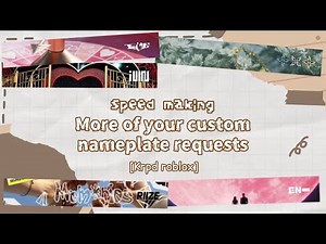 Make more of your custom nameplate requests with me!🎧 {mobile} [KRPD Roblox]