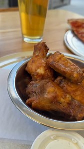 hot honey mustard wings 🥵🙏 | Lazy Moon Pizza