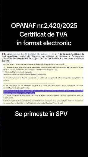 Certificat de TVA în format electronic #marianagavrau #contabilitate #tva #certificattva #