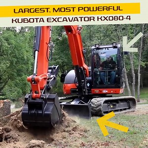 123K views · 2.5K reactions | THE Powerful Kubota KX080-4 Excavator Is Here!  | Outdoors With The Morgans | Facebook