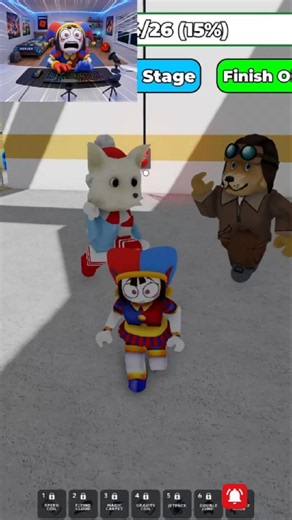 POMNI ESCAPES TYLER AND SNOWI PRISON RUN 😱❄️ (Roblox Obby)