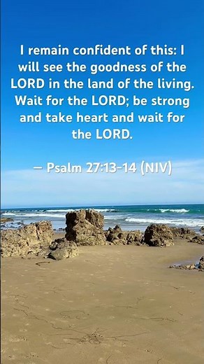 I Will See the Goodness of the Lord | Psalm 27:13-14 NIV