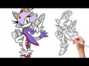 DRAW Blaze the Cat from Sonic like a PRO!