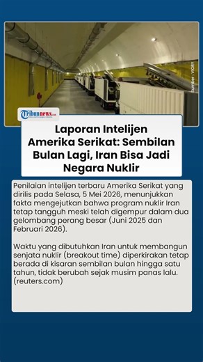 Intelijen Amerika Serikat Iran Butuh 9 Bulan untuk Membuat Bom Nuklir