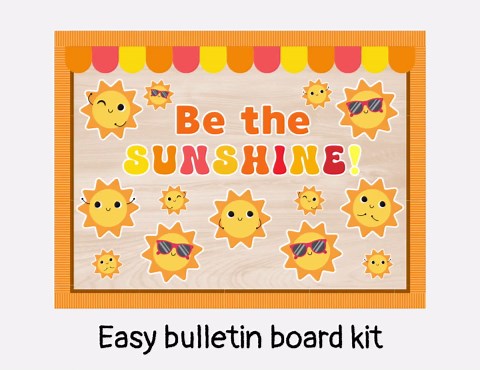 Be the Sunshine Summer Bulletin Board Kit Printable Positive Colorful Classroom Decor for Bulletin and Door Back to School Display - Etsy